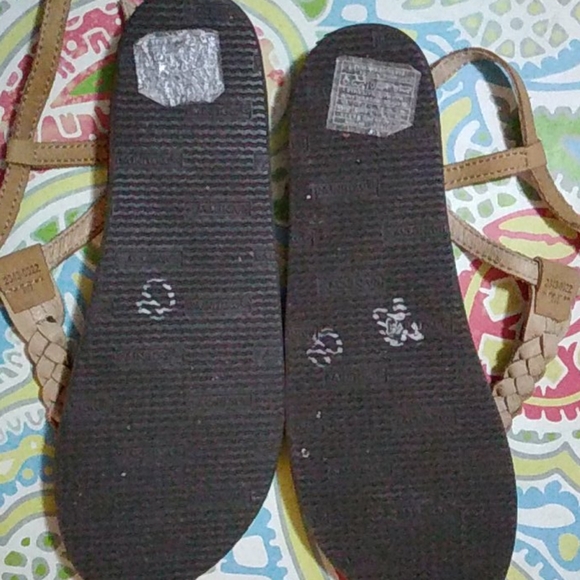 Rainbow T Strap Braided Sandals - Picture 2 of 6